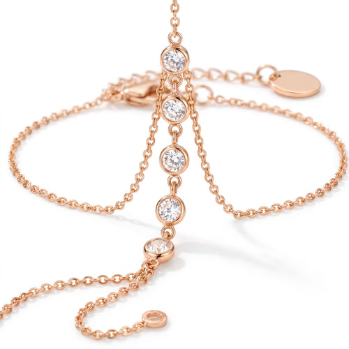 Étincelle Rose Gold Hand Chain - macro detail