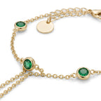Rivière Emerald Hand Chain - macro detail