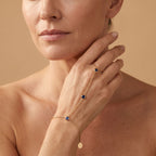 Rivière Sapphire Hand Chain - worn, editorial