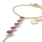 Étincelle Amethyst Hand Chain - macro detail