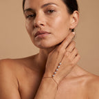 Étincelle Rose Gold Hand Chain - worn, editorial
