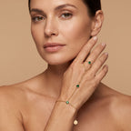 Rivière Emerald Hand Chain - worn, editorial