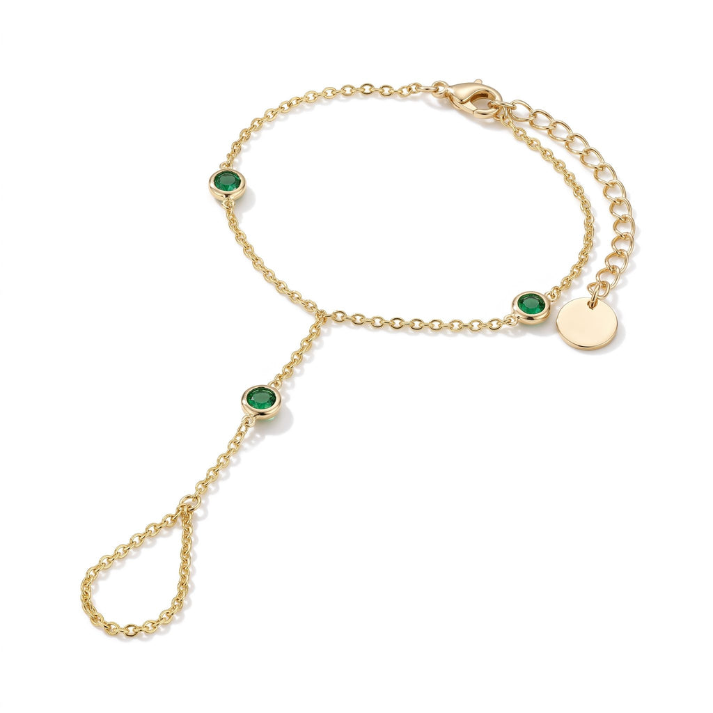 Rivière Emerald Hand Chain