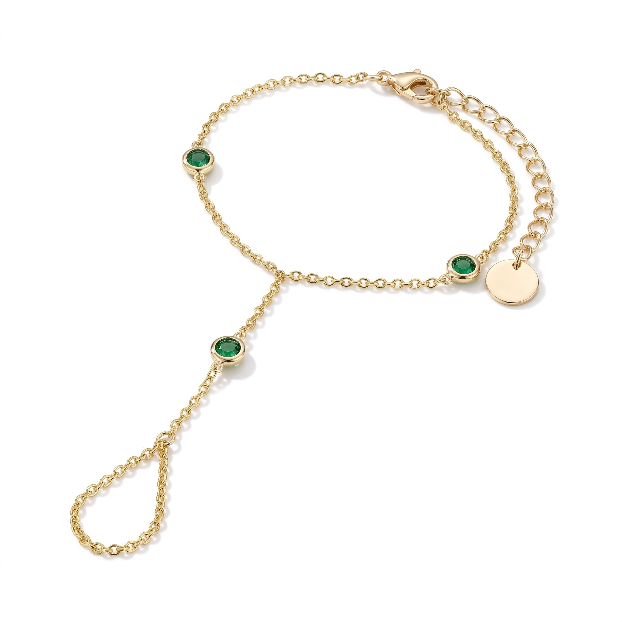 Rivière Emerald Hand Chain