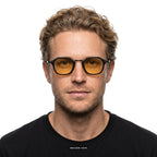 Amalfi - Black with Yellow Lenses - model male