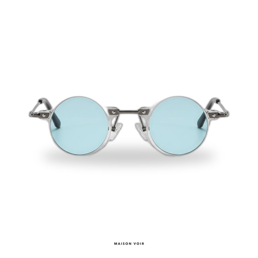 Bali - Transparent with Blue Lenses