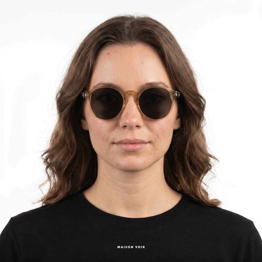 Barcelona - Champagne with Black Lenses - model female