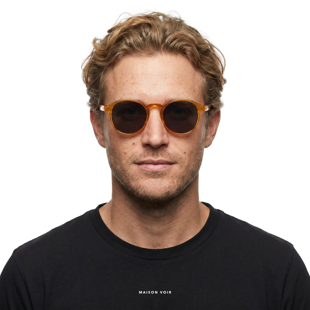 Barcelona - Orange with Black Lenses - model male
