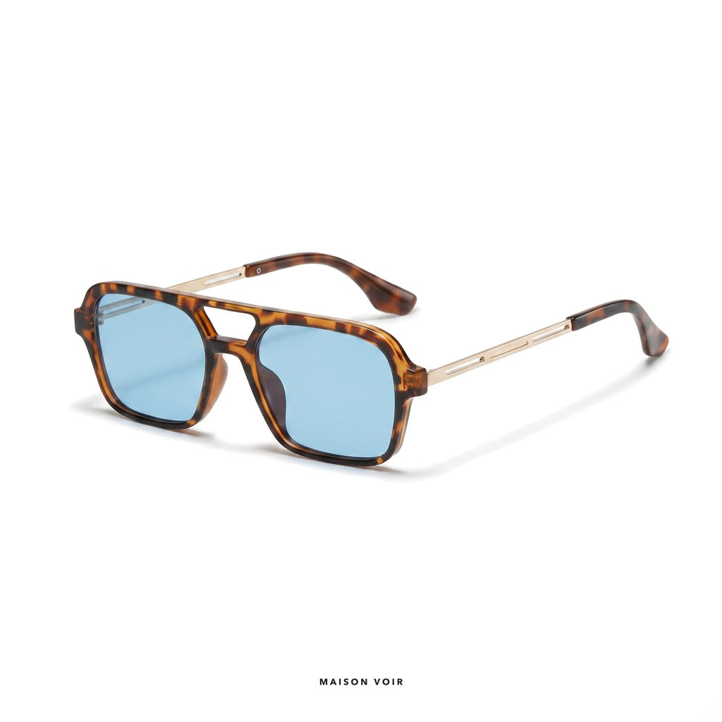 Capri - Leopard with Blue Lenses - angle left