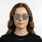 Ibiza - Transparent with Gray Lenses - model female