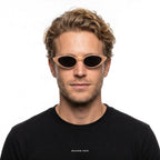 Kyoto - Beige with Black Lenses - model male