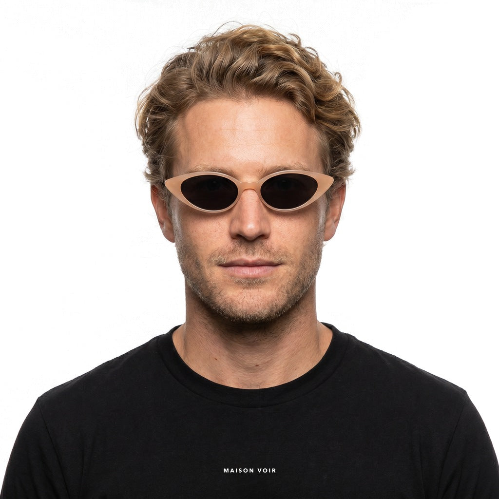 Kyoto - Beige with Black Lenses - model male
