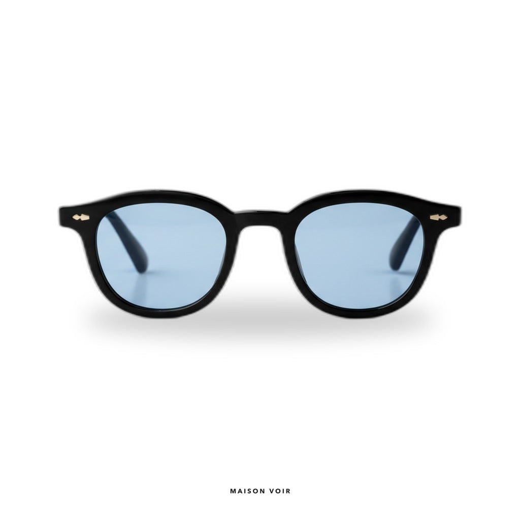 Los Angeles - Black with Blue Lenses