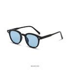 Los Angeles - Black with Blue Lenses - angle left
