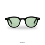 Los Angeles - Black with Green Lenses