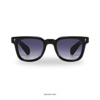 Madrid - Black with Purple Lenses