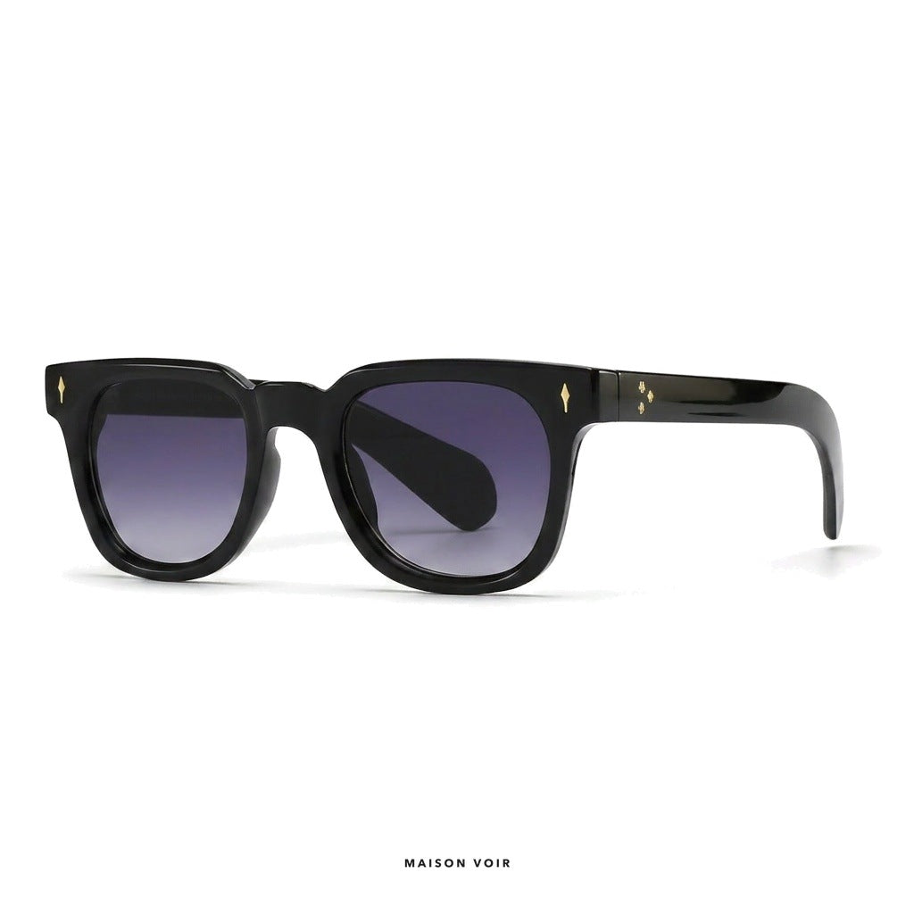 Madrid - Black with Purple Lenses - angle left
