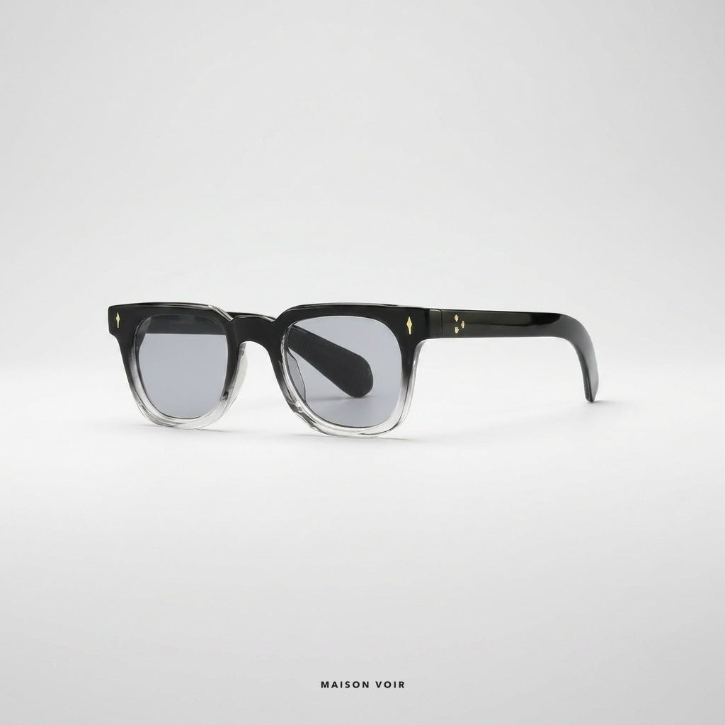 Madrid - Black with White Lenses - angle left