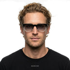 Madrid - Black with White Lenses - model male