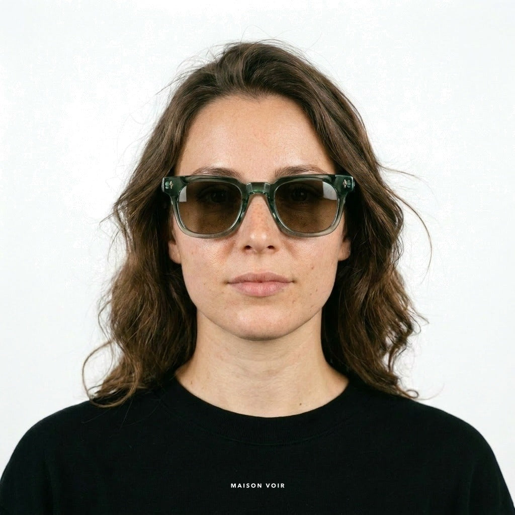 Madrid - Green with Green Lenses - model female