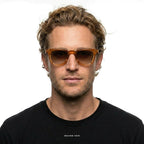 Madrid - Orange with Gradient Lenses - model male