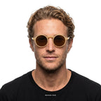 Maggiore - Cream with Brown Lenses - model male