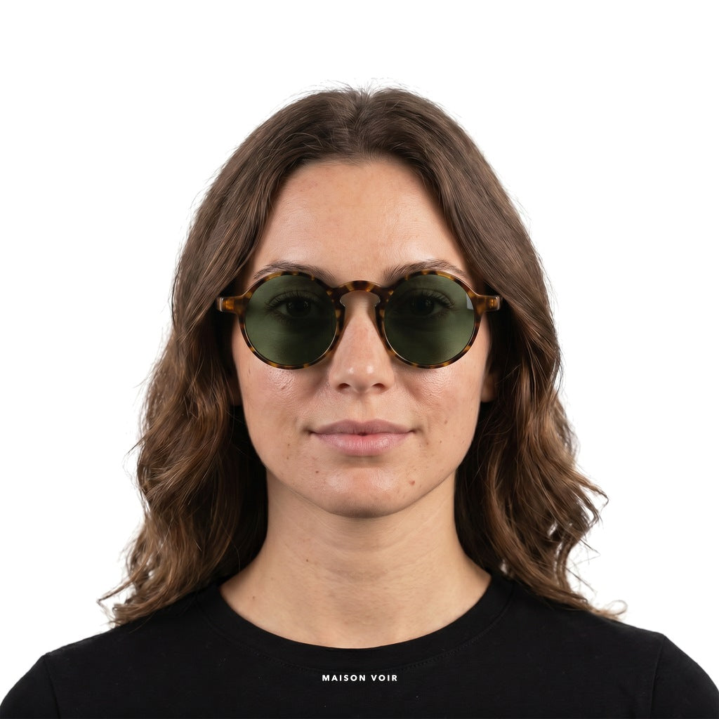 Maggiore - Leopard with Green Lenses - model female