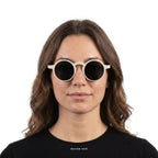 Maggiore - White with Black Lenses - model female