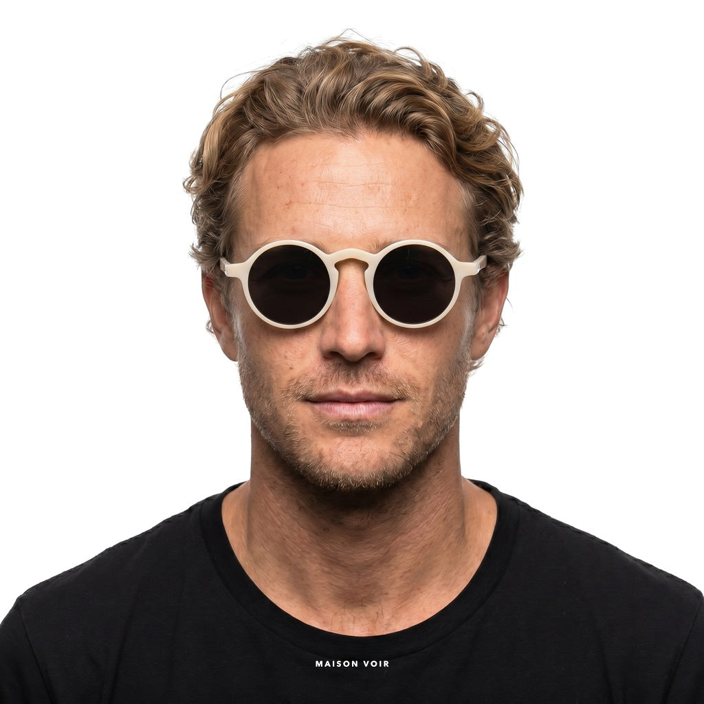 Maggiore - White with Black Lenses - model male