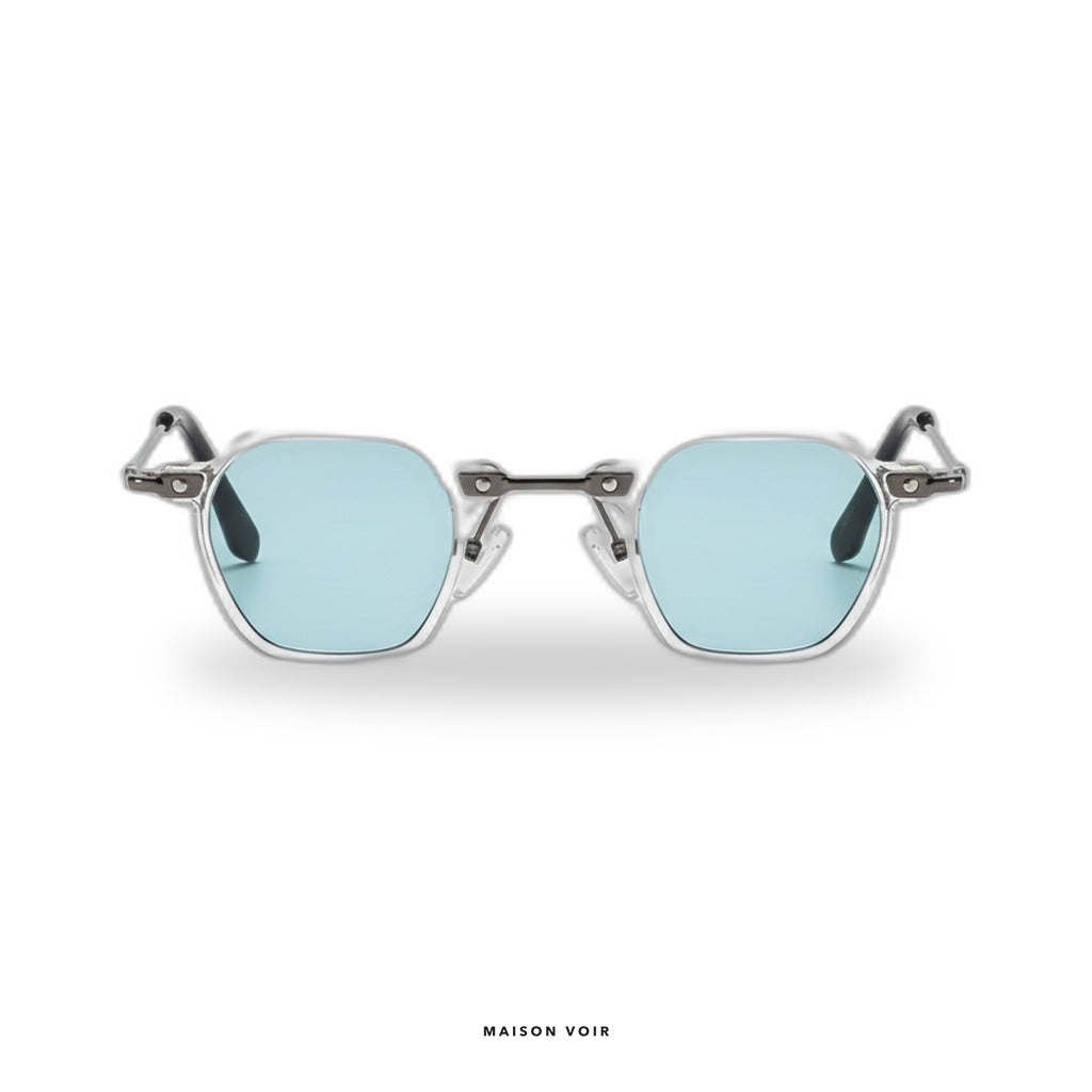 Miami - Transparent with Blue Lenses