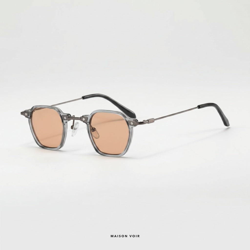Miami - Transparent with Blue Lenses - angle left
