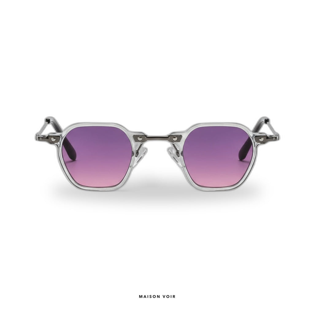 Miami - Transparent with Purple Lenses