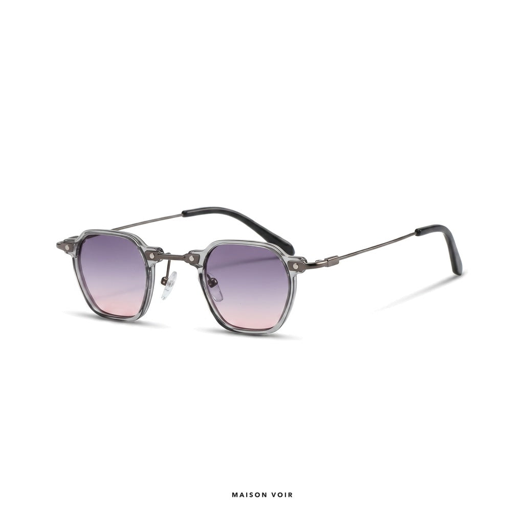 Miami - Transparent with Purple Lenses - angle left
