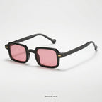 Milan - Black with Pink Lenses - angle left