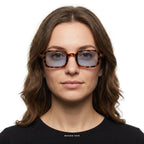 Milan - Leopard with Blue Lenses - model female