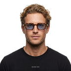 Milan - Leopard with Blue Lenses - model male