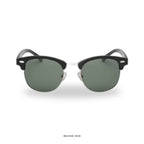 Monaco - Black with Green Lenses