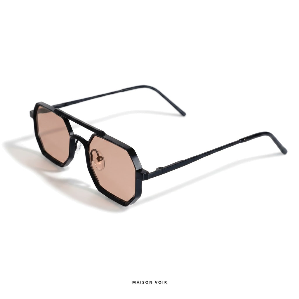 Munich - Black with Champagne Lenses - angle left