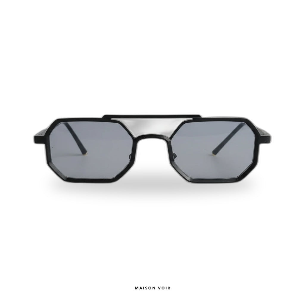 Munich - Black with Gradient Blue Lenses