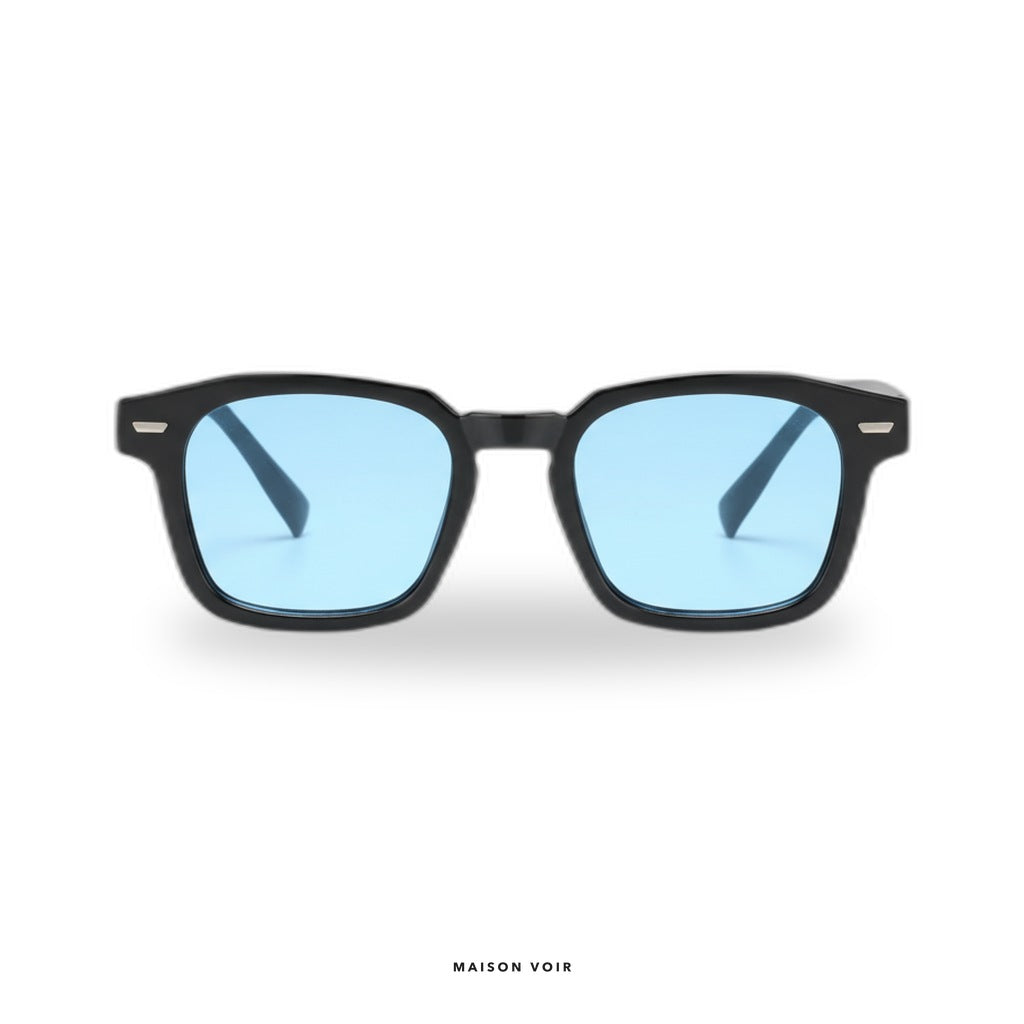 New York - Black with Blue Lenses