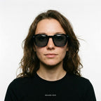 New York - Black with Dark Lenses - model female