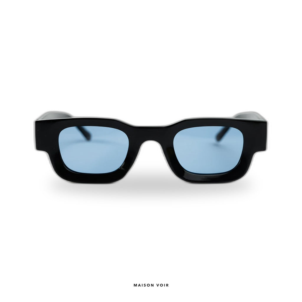 Paris - Black with Blue Lenses