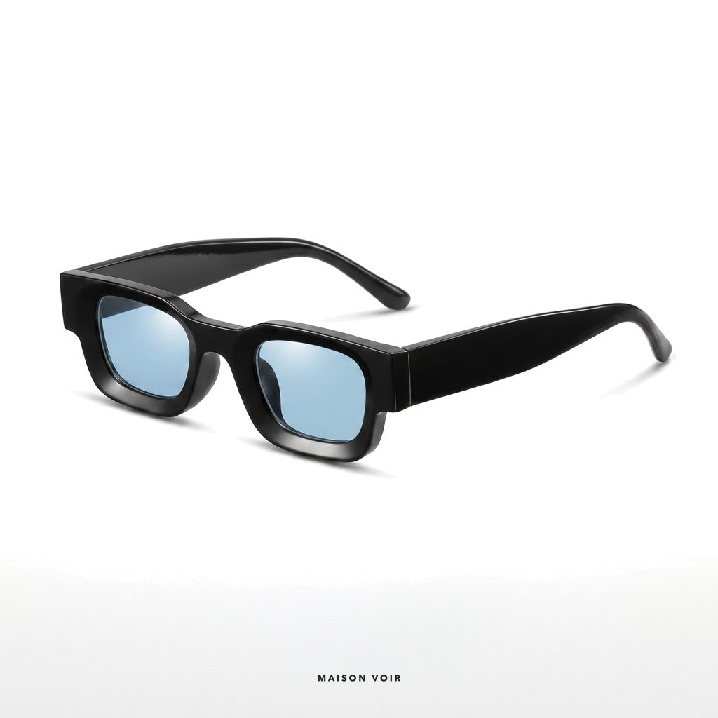 Paris - Black with Blue Lenses - angle left