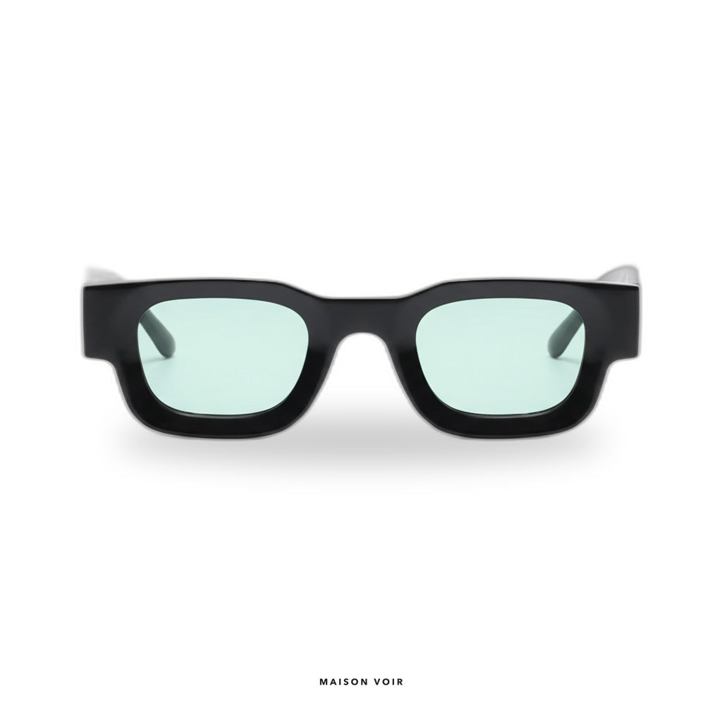Paris - Black with Green Lenses