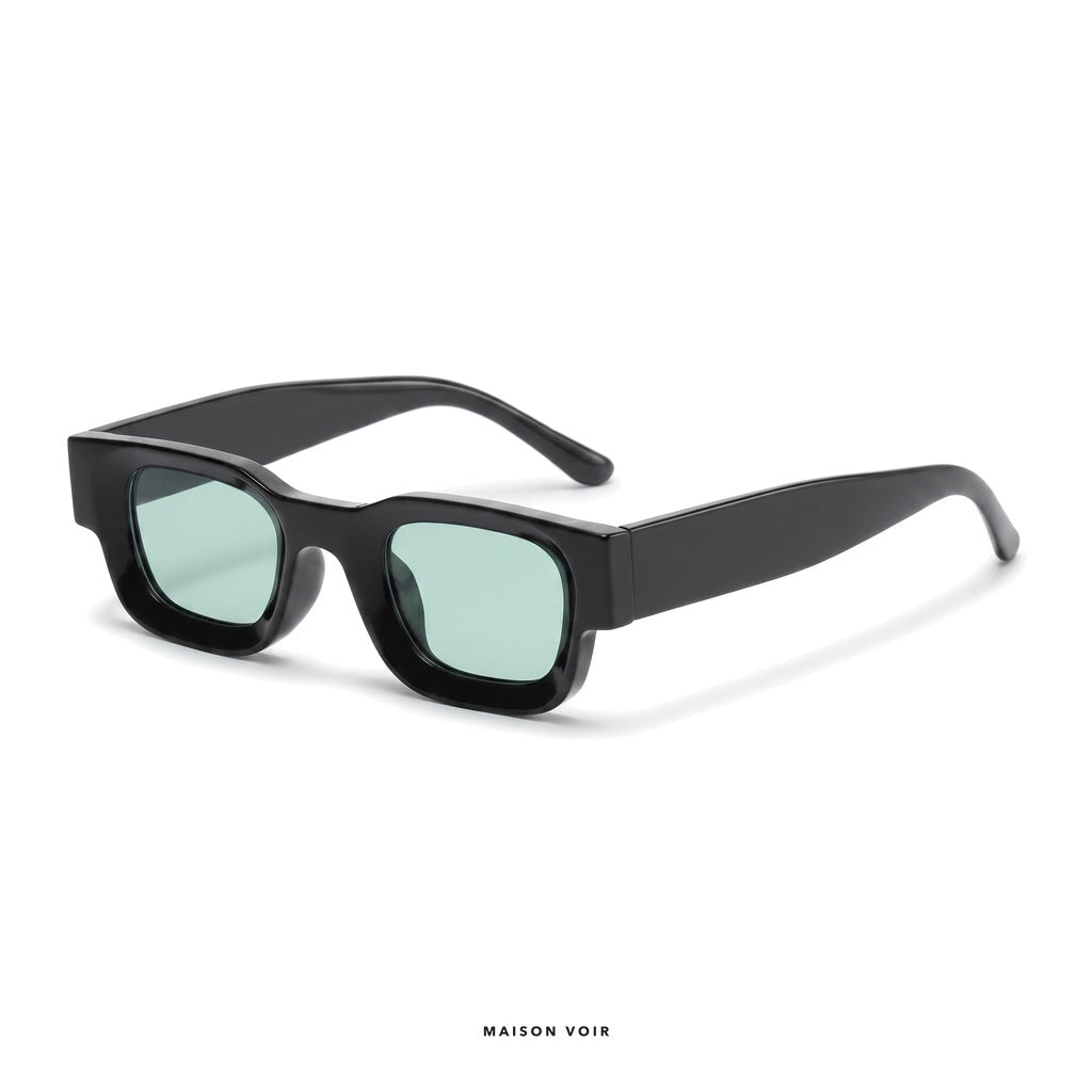 Paris - Black with Green Lenses - angle left