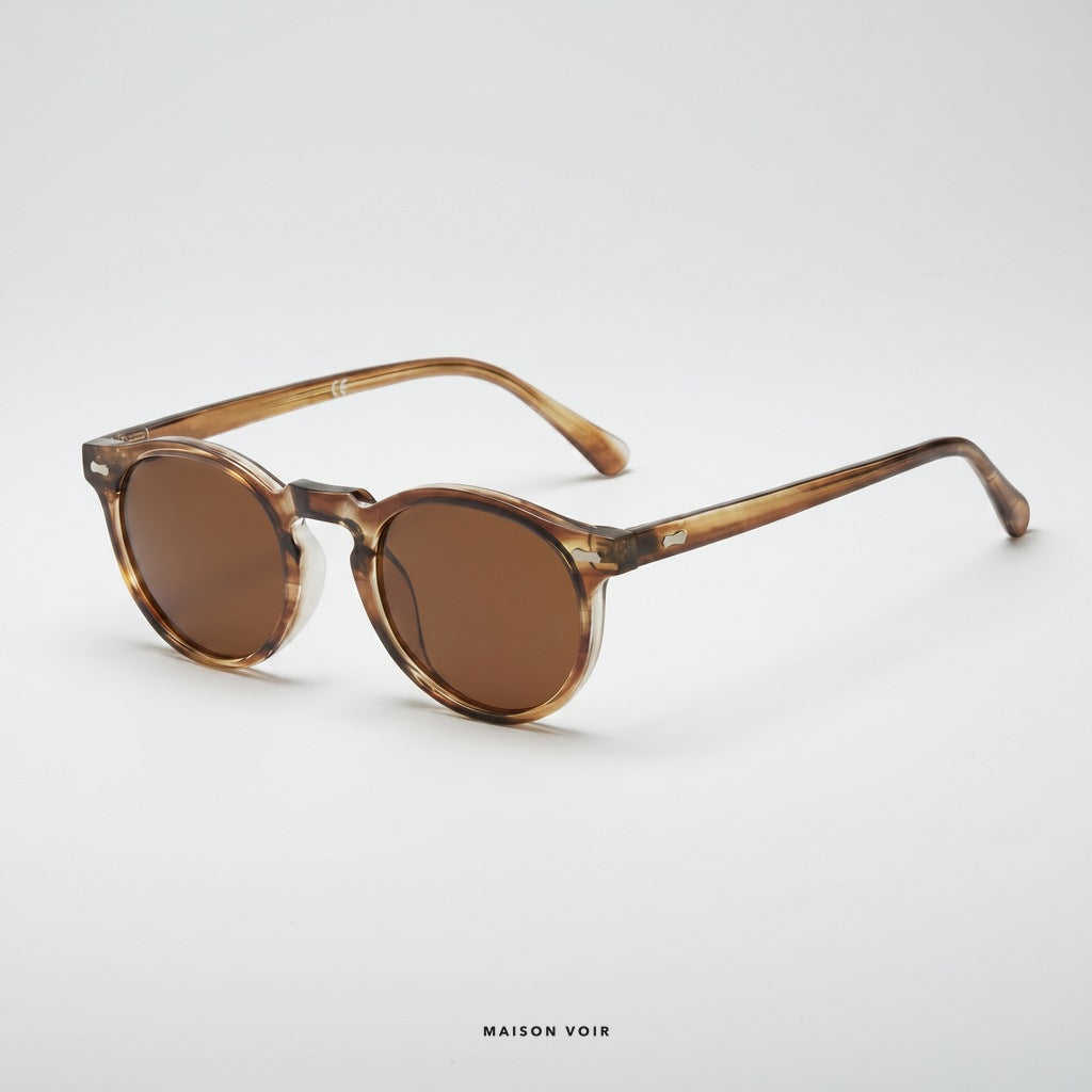 Portofino - Champagne with Brown Lenses - angle left