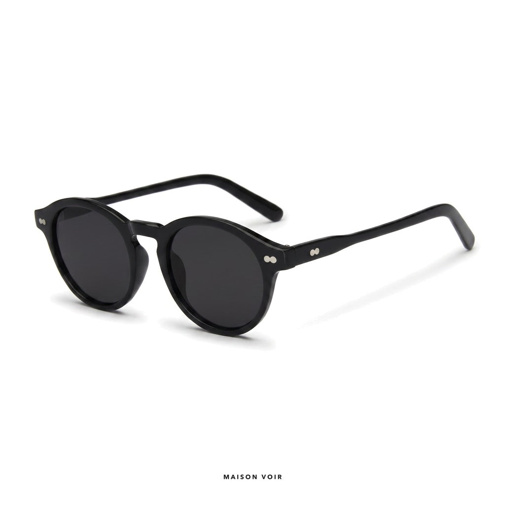 Saint-Tropez - Black with Black Lenses - angle left
