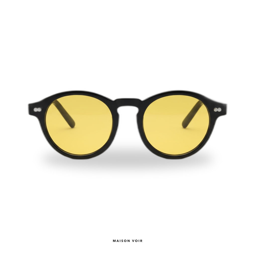 Saint-Tropez - Black with Yellow Lenses