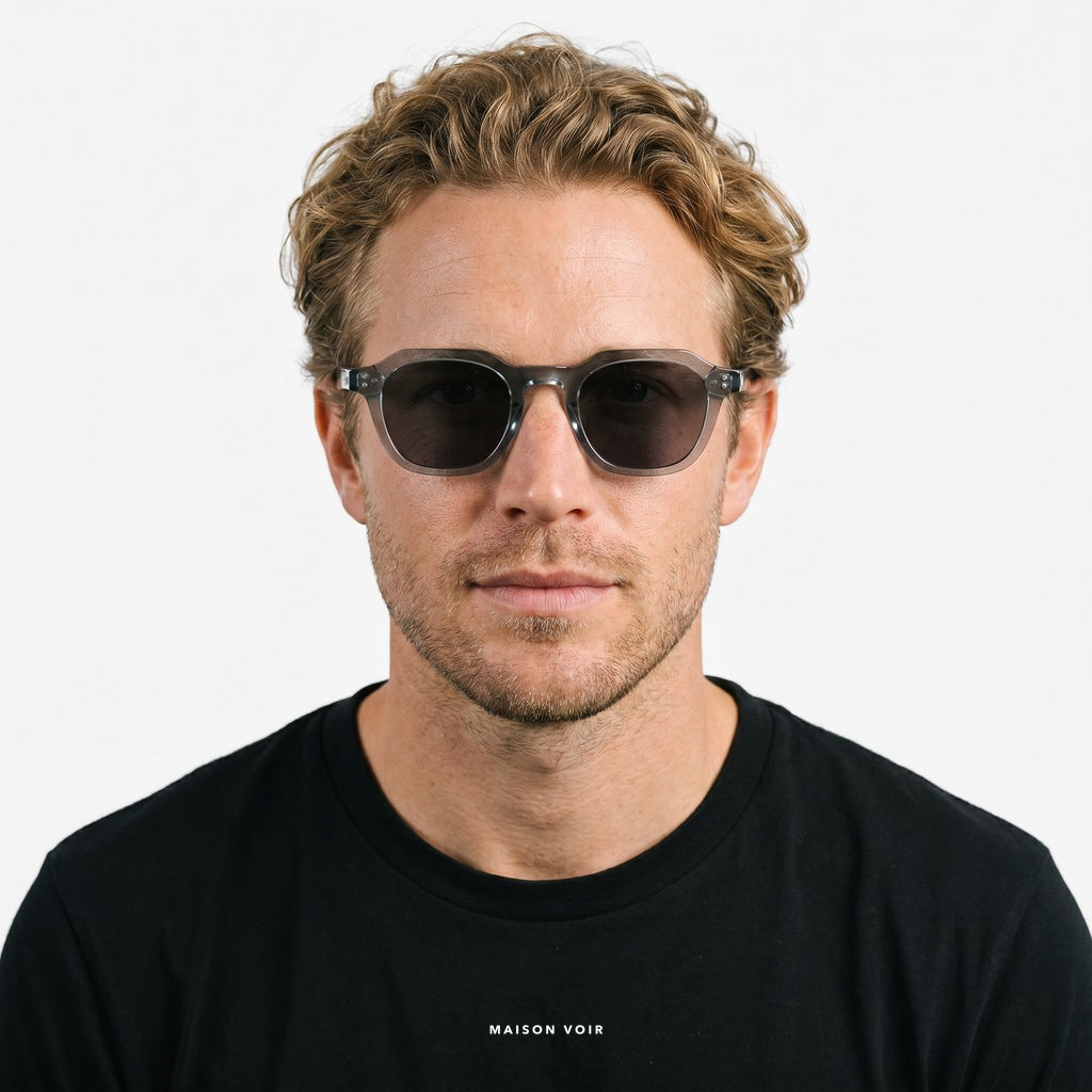 Santorini - Grey with Dark Lenses - model male