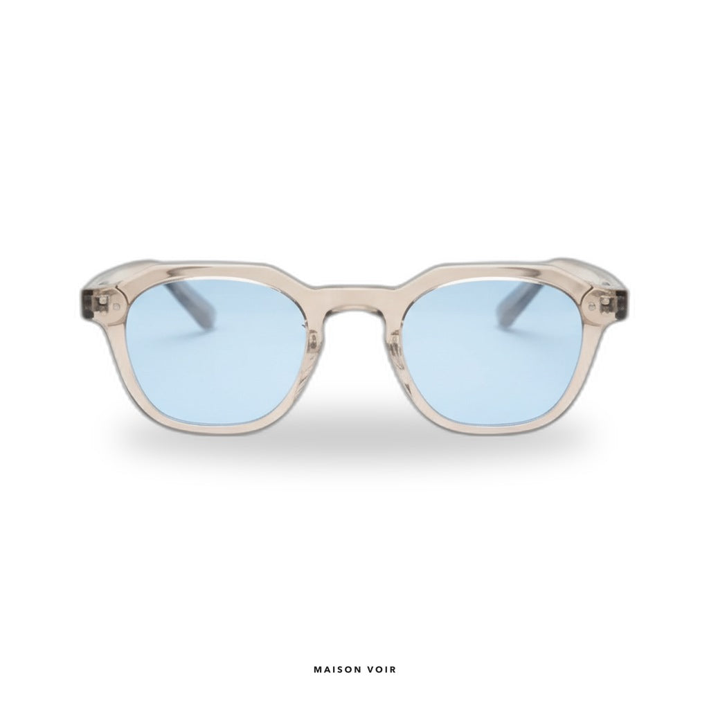 Santorini - Transparent with Blue Lenses